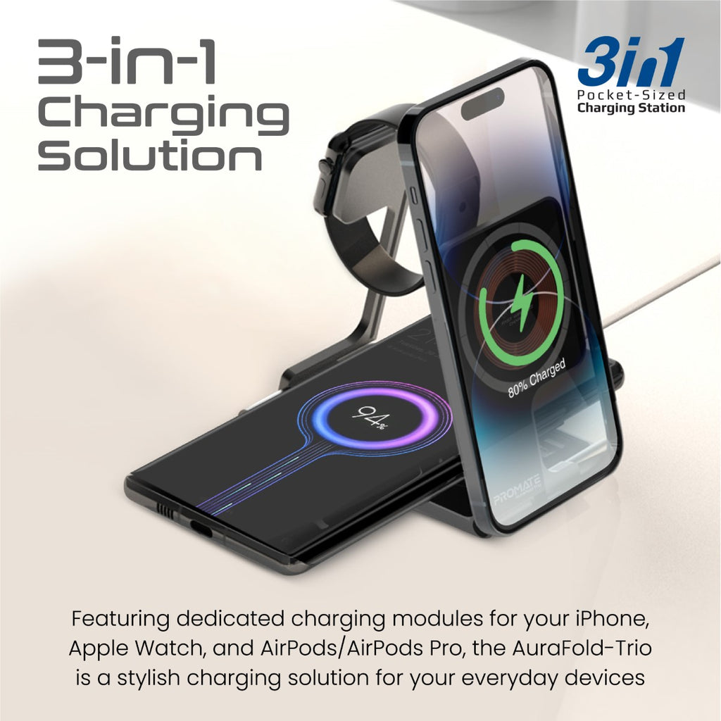 Ultra-Slim Transparent Foldable 15W MagSafe compatible Wireless