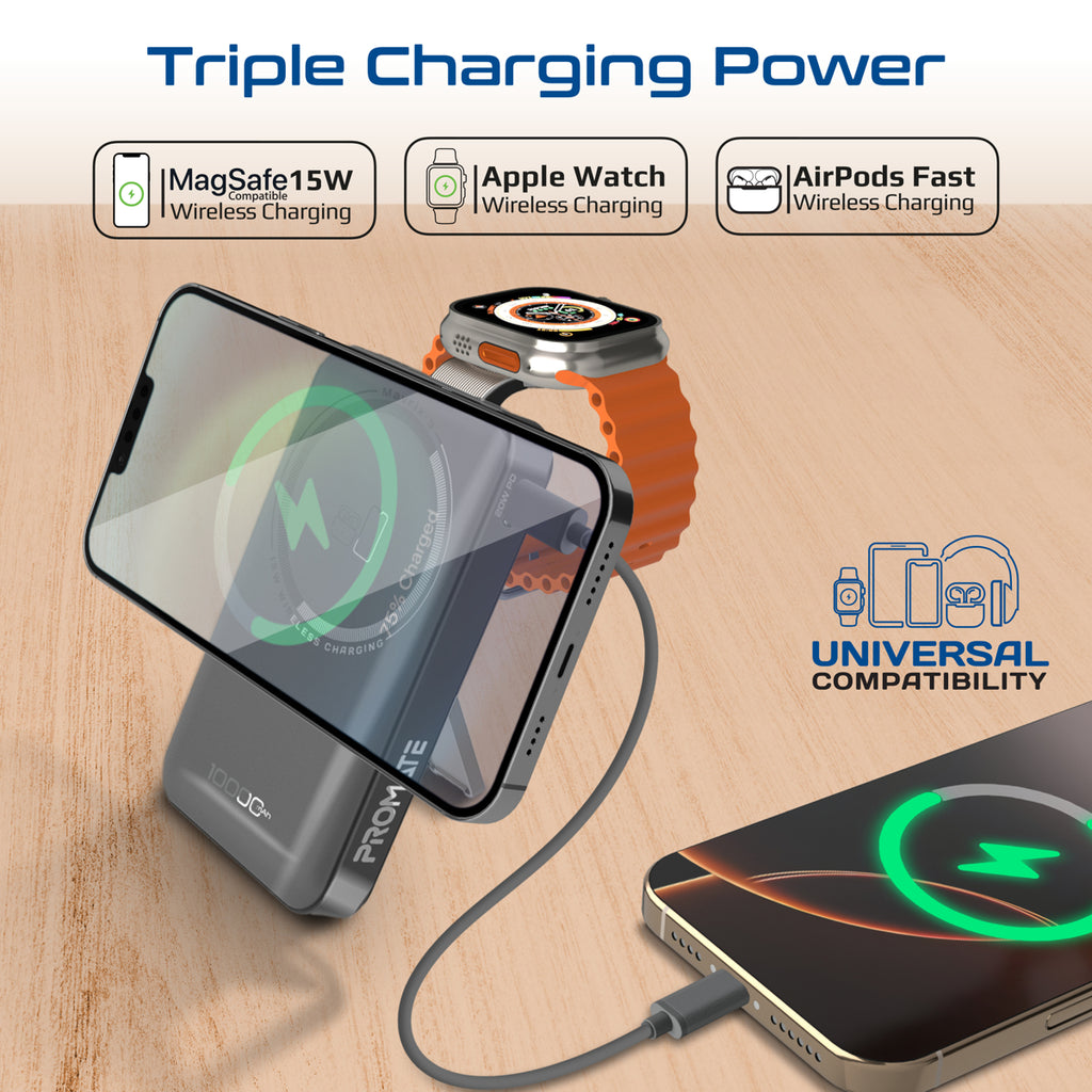Ultra-Compact in MagSafe Compatible Wireless Charging Power Bank