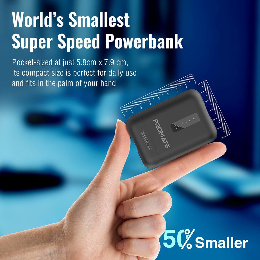 10000mAh Super Mini Power Bank – Promate Technologies