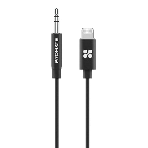 MFi-certified 3.5mm Stereo Audio Cable with Lightning Connector 1m Length