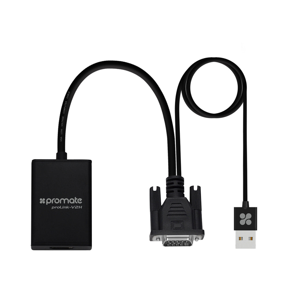 VGA-to-HDMI Adaptor Kit with Audio Support – Promate Technologies