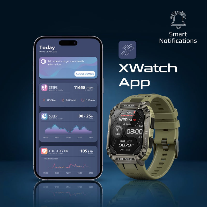 ActivLife™ Smartwatch with Wireless BT Calling – Promate Technologies