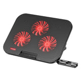 Multi-Level Laptop Cooling Pad with 3 Silent Fans & Phone Stand