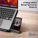 Multi-Level Laptop Cooling Pad with 3 Silent Fans & Phone Stand