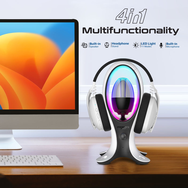 Dynamic High Fidelity Dual Mode RGB Speaker w/ Headphone Stand & USB Hub