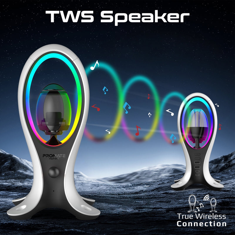 Dynamic High Fidelity Dual Mode RGB Speaker w/ Headphone Stand & USB Hub