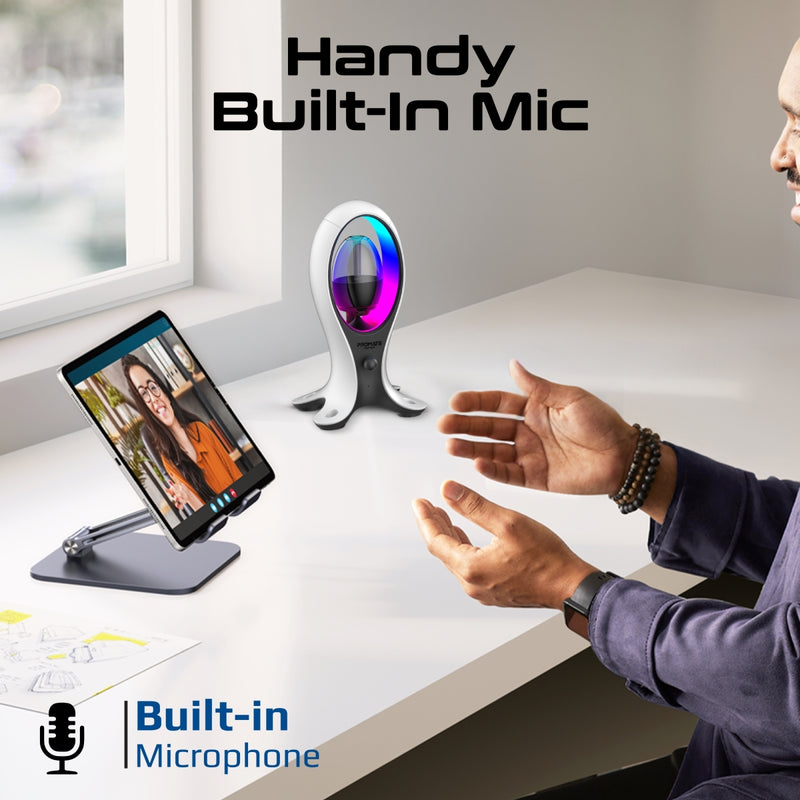 Dynamic High Fidelity Dual Mode RGB Speaker w/ Headphone Stand & USB Hub