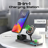 Ultra-Slim Transparent 15W MagSafe Compatible Wireless Charging Station