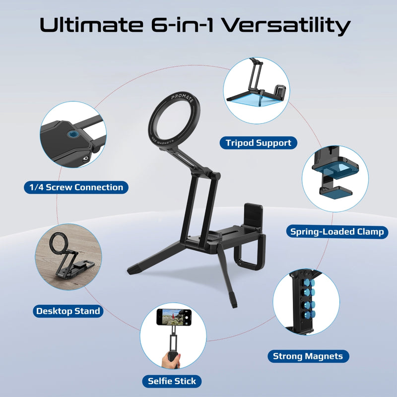 Multi-Functional Magnetic Smartphone Mount and Stand