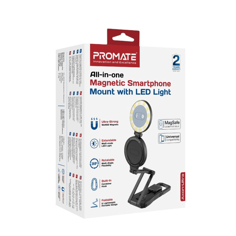 All-in-one Magnetic Smartphone Mount with Fill Light