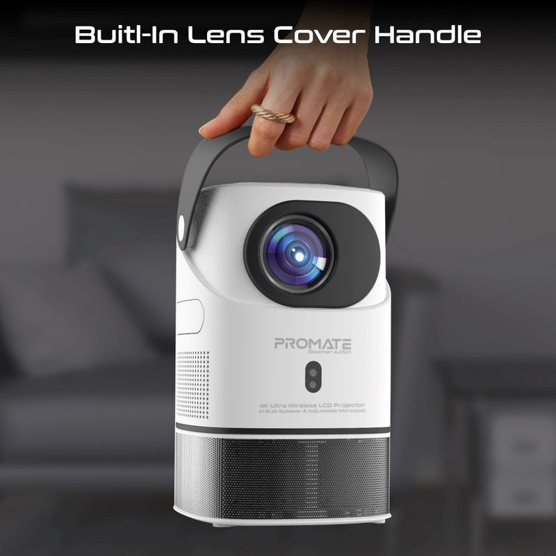 4K Ultra HD Wireless LCD Projector With Built In Speaker Monopod Sta 4K Ultra HD Wireless LCD Projector With Built In Speaker Monopod Sta