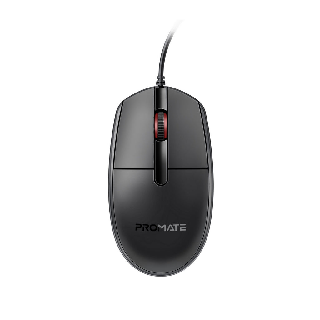 Ergonomic Design Wired Optical Mouse – Promate Technologies