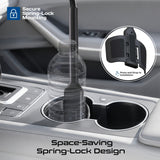 Secure Fit Universal Cup Holder Mount with Flexible Gooseneck and Magnetic Mobile Holder