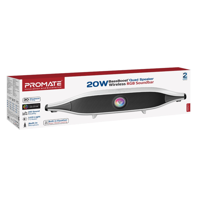 20W BassBoost™ Quad Speaker Wireless RGB Soundbar