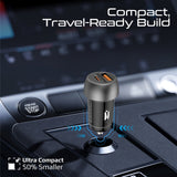 33W Power Delivery Dual Port Car Charger Combo with Ultra-Fast USB-C to Lightning cable