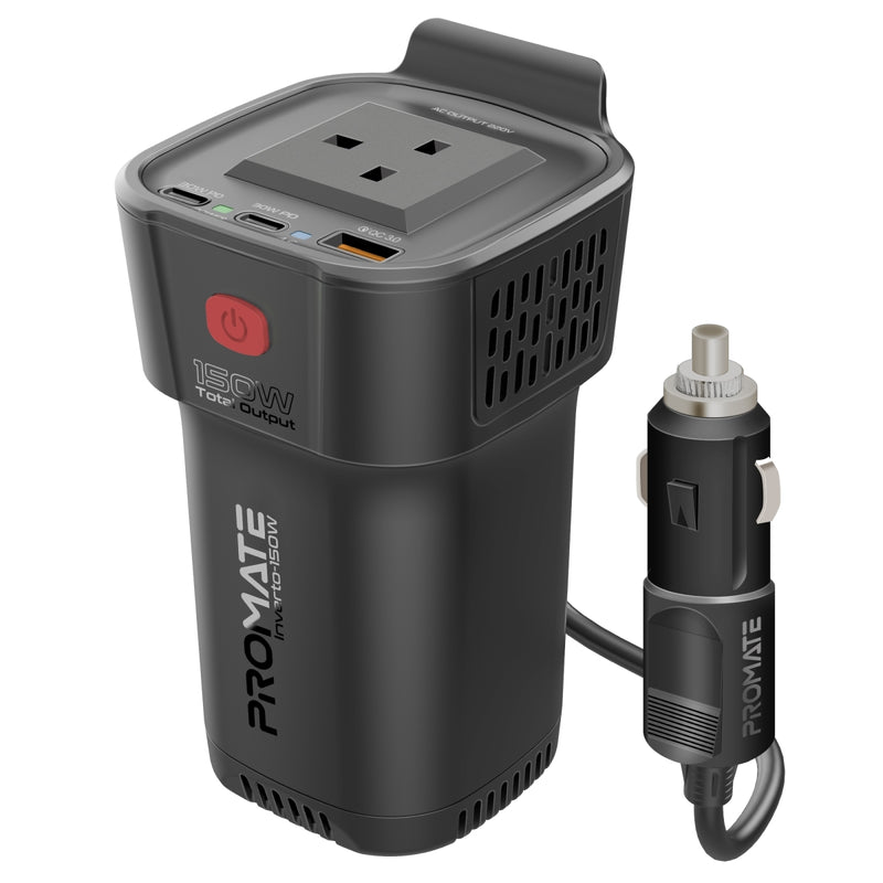 Multi-Port DC to AC Power Inverter with 150W AC Socket – Promate ...