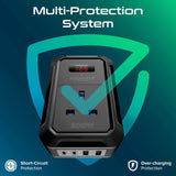 Multi-Port DC to AC Power Inverter with 200W AC Socket