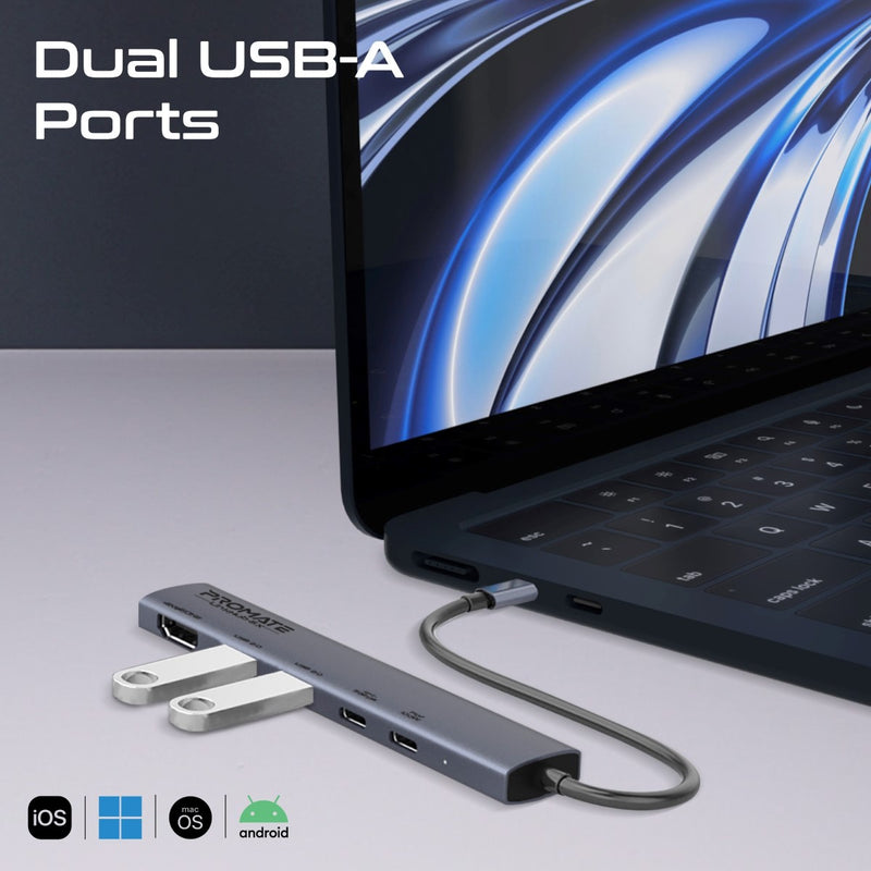 4K@60Hz Multi-function High-Speed USB-C Hub with 100W Power Delivery