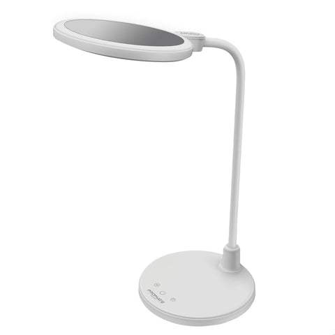 Flexible Gooseneck LED Desk Lamp with Ring Light Vanity Mirror and touch controls