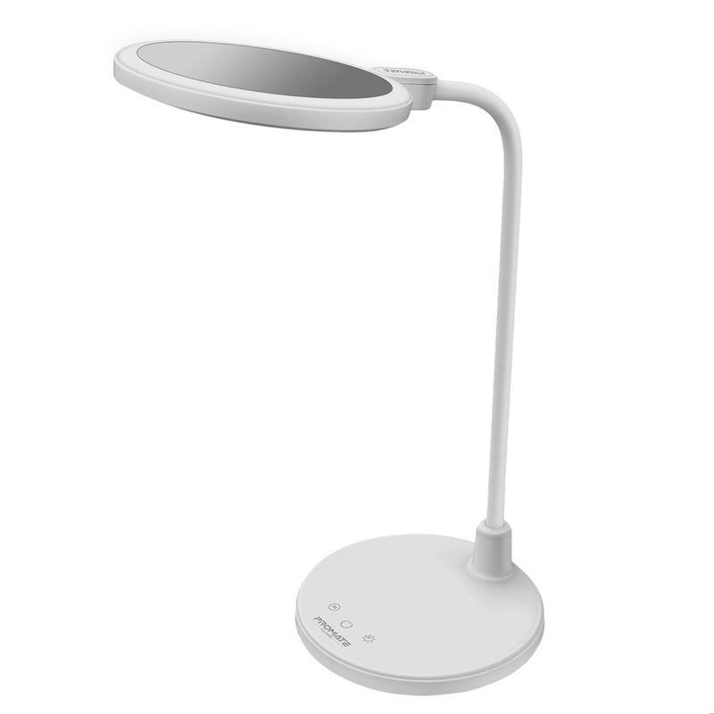 Flexible Gooseneck LED Desk Lamp with Ring Light Vanity Mirror and touch controls