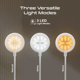 Flexible Gooseneck LED Desk Lamp with Ring Light Vanity Mirror and touch controls