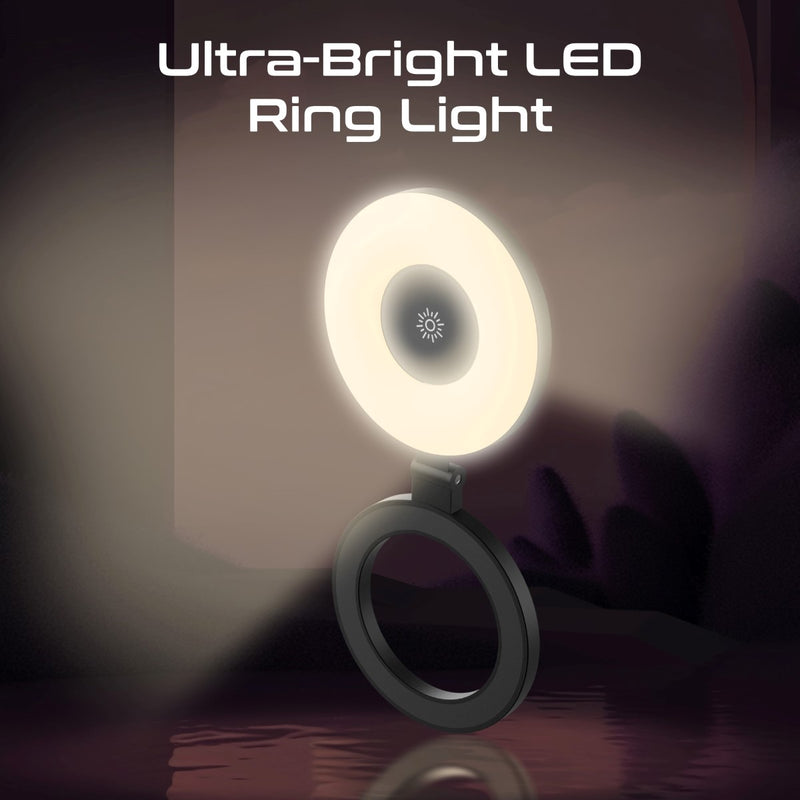 Ultra-Slim MagSafe Compatible Rechargeable LED Ring Light