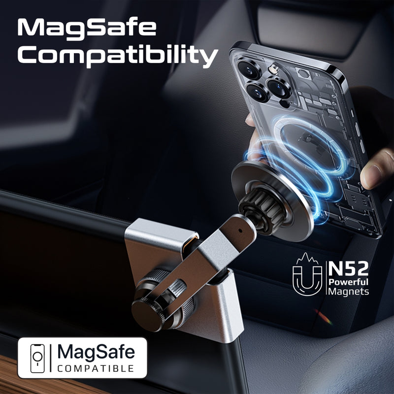 SecureGrip™ Cradleless Magnetic Smartphone Holder for Car Monitor