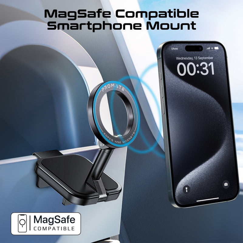 360° Rotatable MagSafe Compatible Smartphone Clip-on Mount