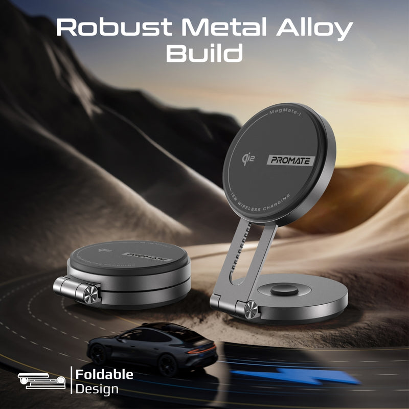 15W Qi2 Certified Extending Magnetic Wireless Smartphone Charging Mount