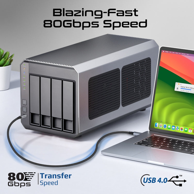 High-Speed 80Gbps USB4™ Cable with 240W PD Support