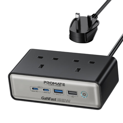 65W Power Delivery GaNFast™ Charging Station with 3250W Dual AC Socket