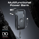 Ultra-compact Fast-Charging Power Bank with AC Charger, Apple Watch Charger and Built-In Lightning Cable