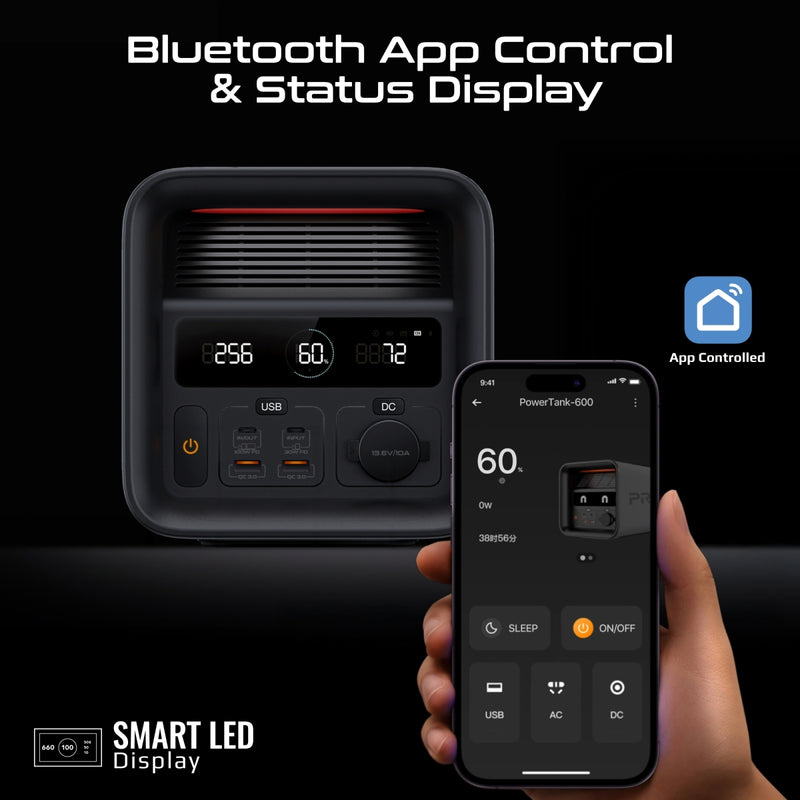 600W/161000mAh LiFePO4 High-Capacity Portable Power Station