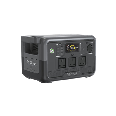 800W/768Wh LiFePO4 Portable Smart Power Station with Intelligent Display & Solar Charging