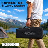 150-Inch Compact Portable Projection Screen with Dual Stand