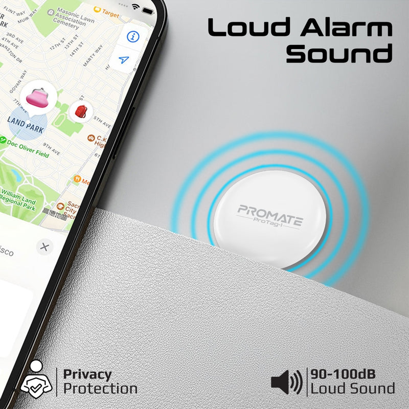 Ultra-compact Smart Precision Tracking Wireless Tag for Apple Find My App.