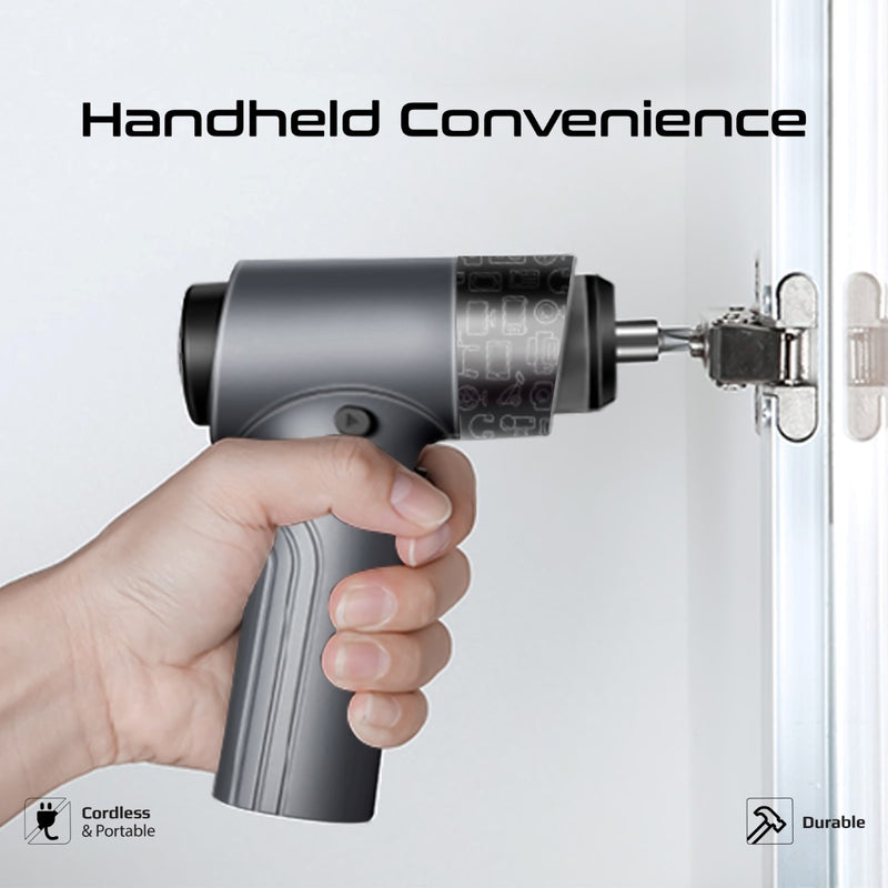 36-Pieces Wireless Electric Screwdriver Kit with LED Fill Light