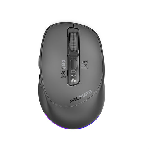 Silent-Click 1600DPI Triple-Mode Rechargeable Mouse w/ Multi-Device Connectivity