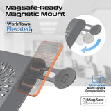 Multi-Level Laptop Cooling Stand w/ Magnetic Fan & Phone Mount