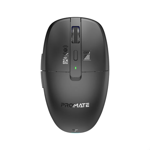 Dual Mode Wireless Mouse with Rechargeable Battery BT & 2.4GHz Connectivity