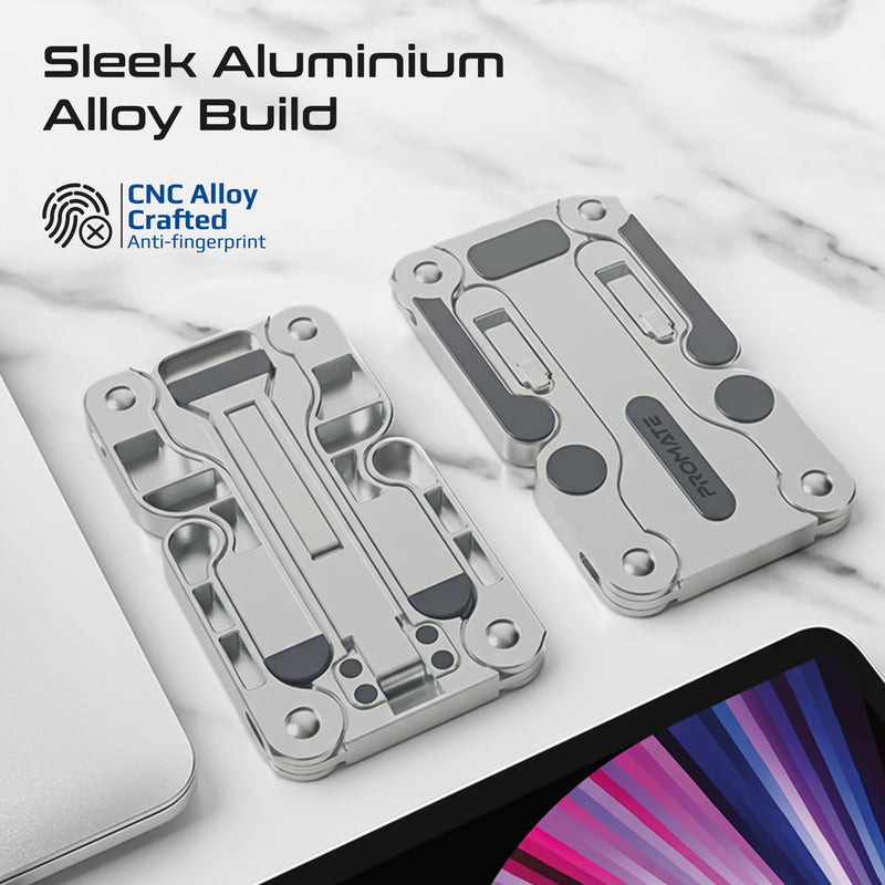 Compact Multi-Level Folding Laptop Stand w/ Anti-Slip Design