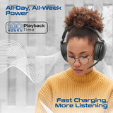 Hi-Res Audio Hybrid-ANC Over-Ear Headphones with Triple Connectivity