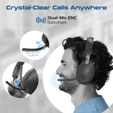 Hi-Res Audio Hybrid-ANC Over-Ear Headphones with Triple Connectivity