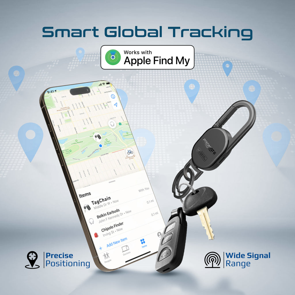 Smart Carabiner Keychain with Apple Find My Precision Locator – Promate ...