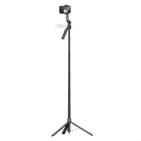 360° Ai Face Tracking Telescopic Selfie Stick with Auto Pop open Tripod Base