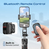 360° Ai Face Tracking Telescopic Selfie Stick with Auto Pop open Tripod Base