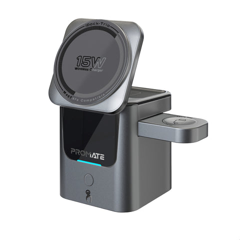 Ultra-Compact Auto-Fold 15W MagSafe compatible wireless charging station