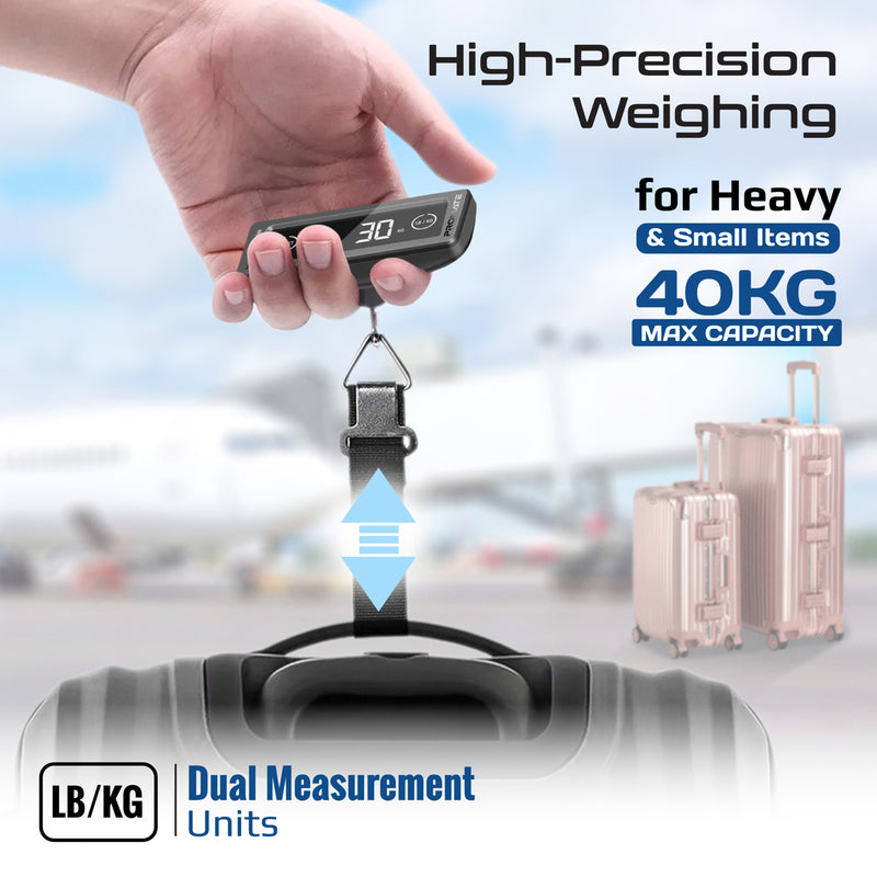 Portable High-Accuracy Digital Luggage Scale with Touch Screen LCD