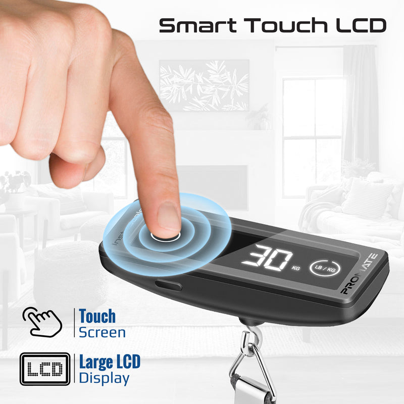 Portable High-Accuracy Digital Luggage Scale with Touch Screen LCD