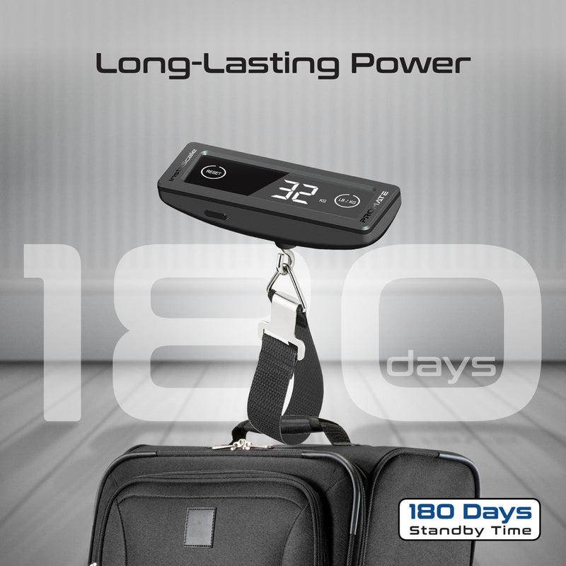 Portable High-Accuracy Digital Luggage Scale with Touch Screen LCD